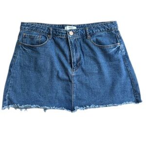 Forever 21 Blue Denim Mini Skirt Size US 31